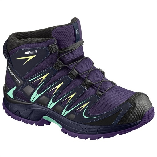 Purple Kids' Salomon XA PRO 3D MID CSWP J Hiking Shoes | 783-OQMFCX