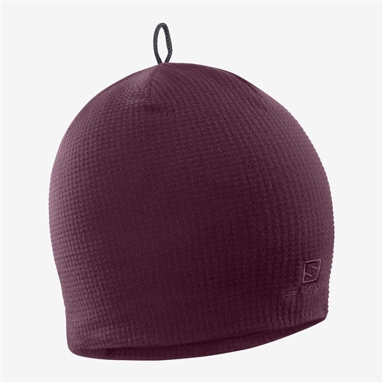 Purple Men's Salomon RS WARM Beanie | 184-TGVOKL