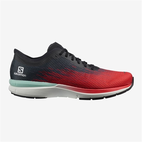 Red Men's Salomon SONIC 4 ACCELERATE Road Running Shoes | 703-TXUQCB