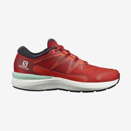 Red Men's Salomon SONIC 4 CONFIDENCE Road Running Shoes | 157-ZWPUHR