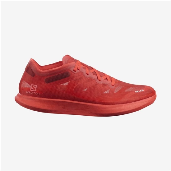 Red Men's Salomon S/LAB PHANTASM Road Running Shoes | 861-LPVTEO