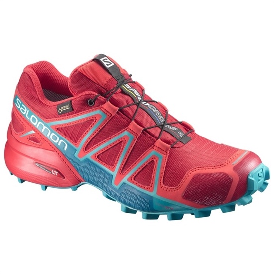 Red Women's Salomon SPEEDCROSS 4 GTX W Trail Running Shoes | 692-ADZNWJ