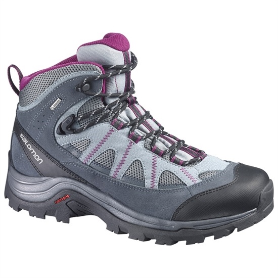 Silver / Purple Women's Salomon AUTHENTIC LTR GTX W Hiking Boots | 139-COFAST