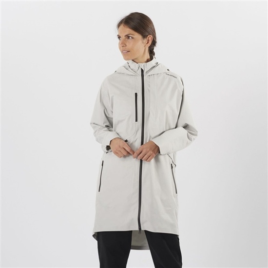 Sliver Women's Salomon OUTLIFE WP COMMUTER PARKA W Waterproof Jackets | 672-RNFTYD