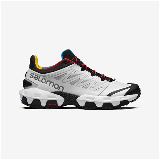 White / Black / Red Men's Salomon XA PRO STREET Sneakers | 362-ZHILCG