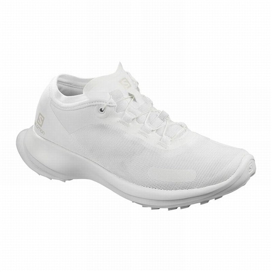 White Women's Salomon SENSE FEEL W Trail Running Shoes | 389-HXIYEJ