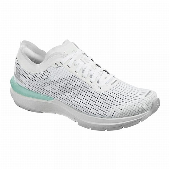 White Women's Salomon SONIC 3 ACCELERATE W Running Shoes | 304-ZVKXNE