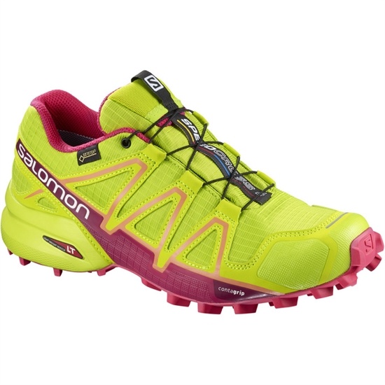 Yellow Women's Salomon SPEEDCROSS 4 GTX W Trail Running Shoes | 714-ZEHRMV
